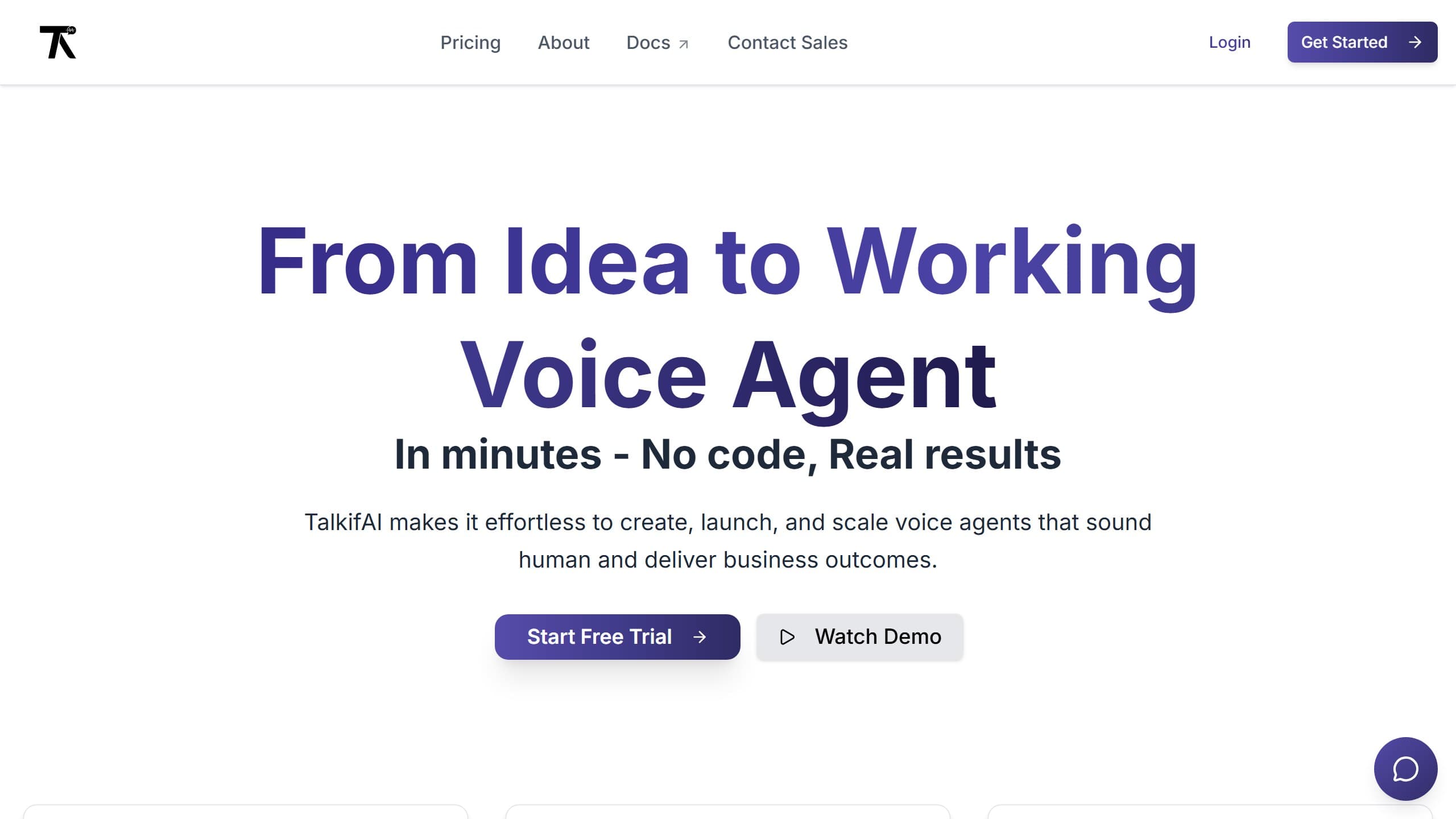 TalkifAI voice platform